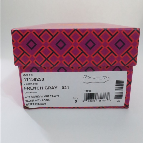 Tory Burch Minnie Travel Logo Ballet Flat - Picture 2 of 8